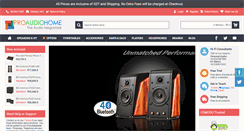 Desktop Screenshot of proaudiohome.com